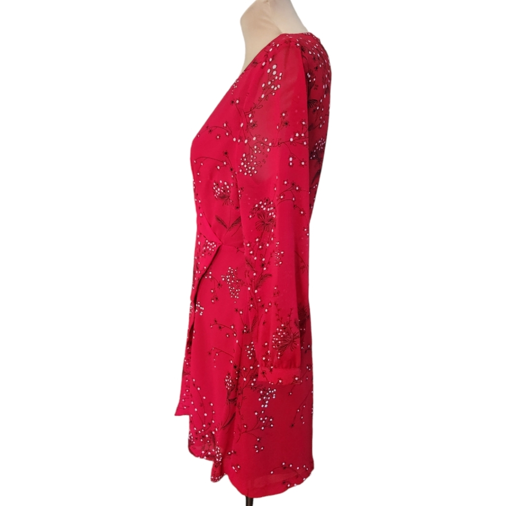 MADEWELL "Hazelwood" Faux Wrap Mini Dress - Size 6 - Picture 7 of 16